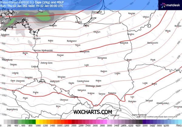 Źródło Danych - WXCHARTS. COM 