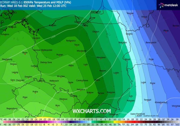 Źródło Danych - WXCHARTS.COM 