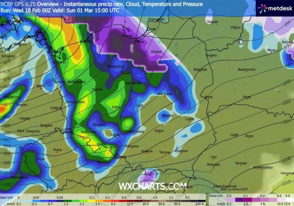 Źródło Danych - WXCHARTS.COM 