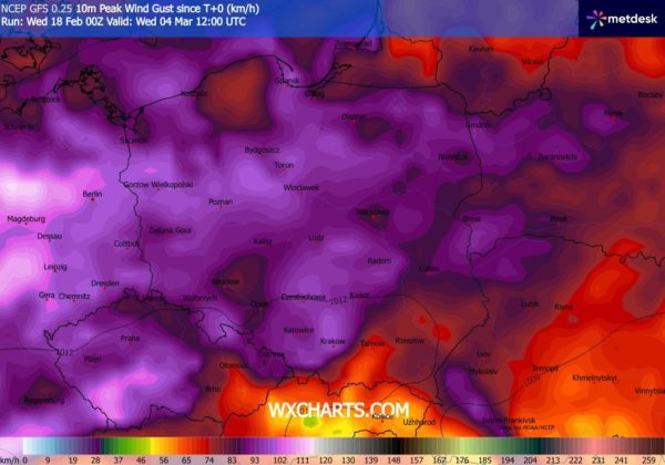 Źródło Danych - WXCHARTS.COM 