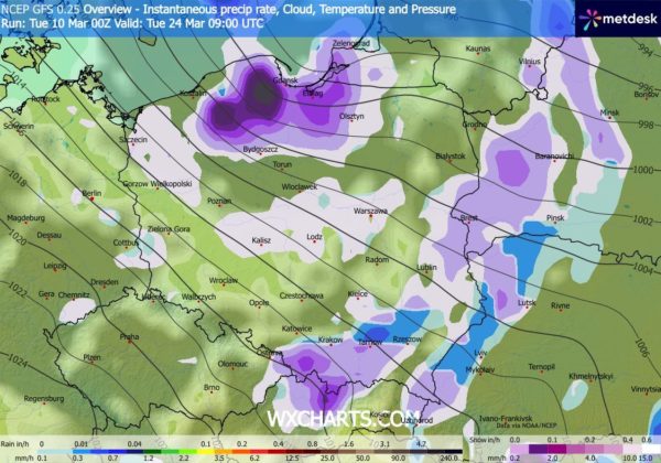 Źródło Danych - WXCHARTS.COM 