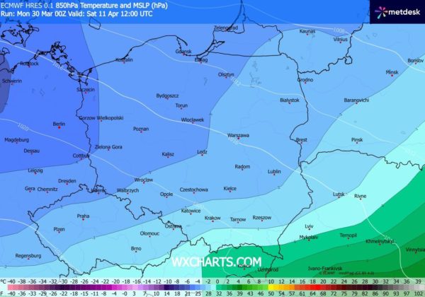 Źródło Danych - WXCHARTS.COM 