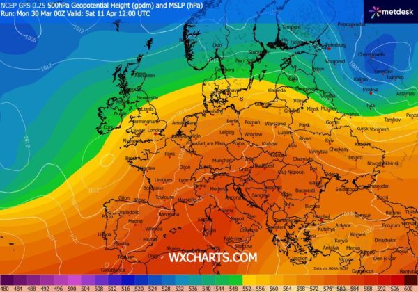 Źródło Danych - WXCHARTS.COM 