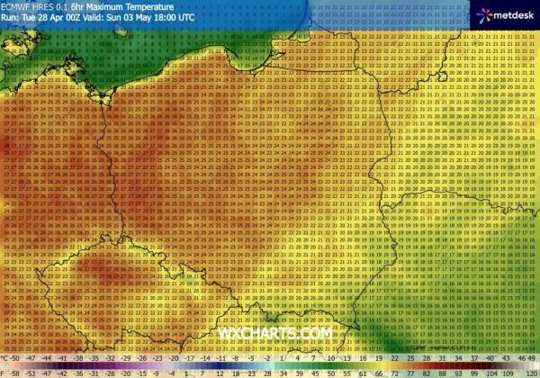 Źródło Danych - WXCHARTS.COM 