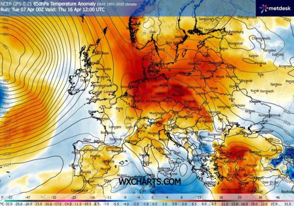 Źródło Danych - WXCHARTS.COM 