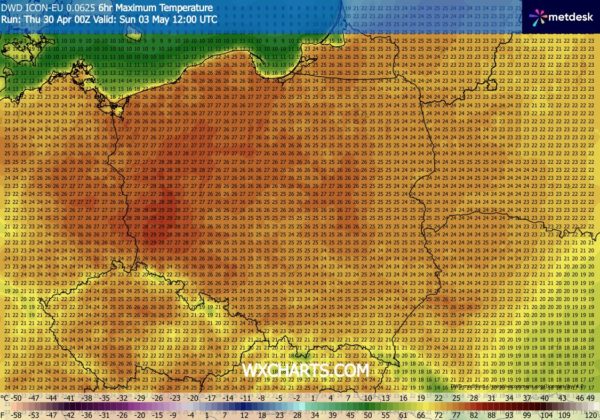 Źródło Danych - WXCHARTS.COM 