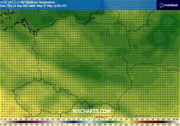 Źródło Danych - WXCHARTS.COM 