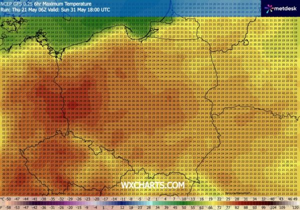 Źródło Danych - WXCHARTS.COM 