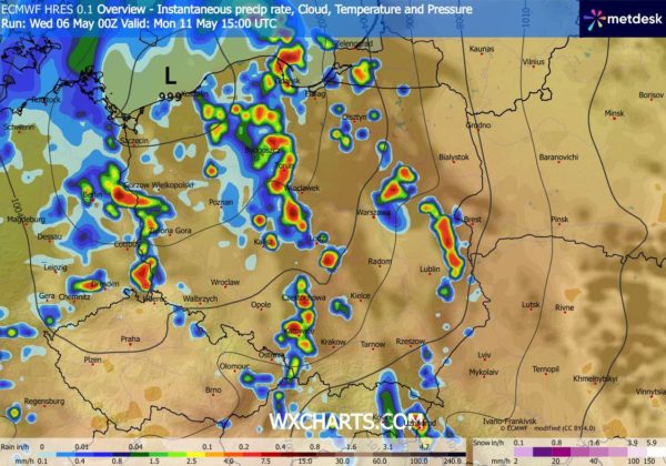 Źródło Danych - WXCHARTS.COM 