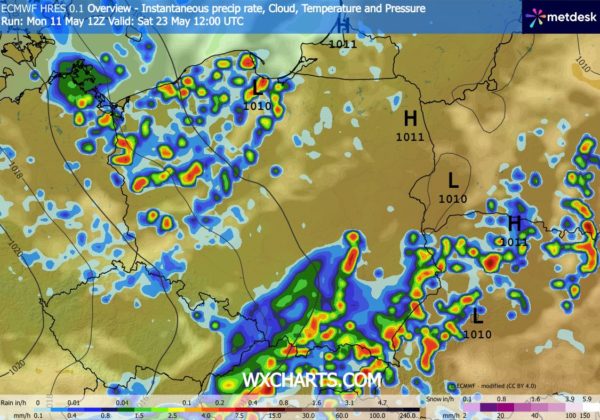 Źródło Danych ( WXCHARTS.COM ) 