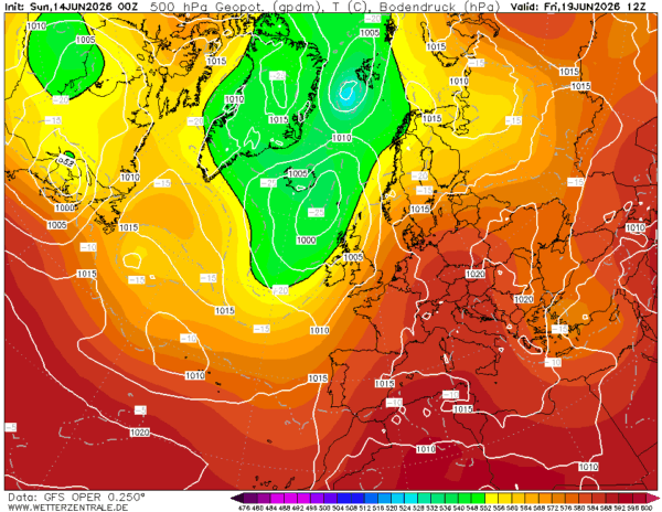 Źródło Danych - Wetterzentrale.de
