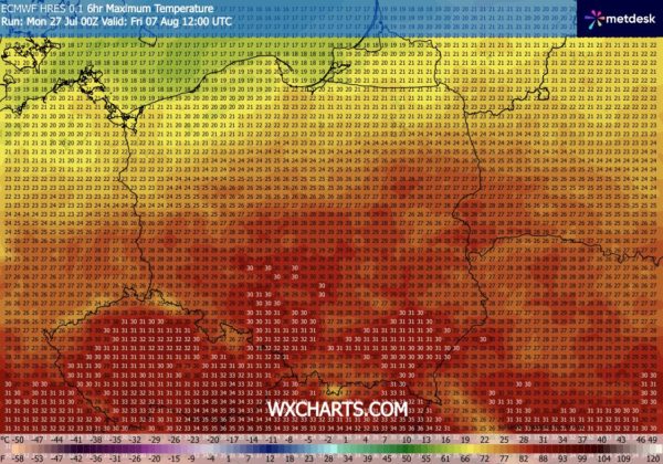 Źródło Danych - WXCHARTS.COM 