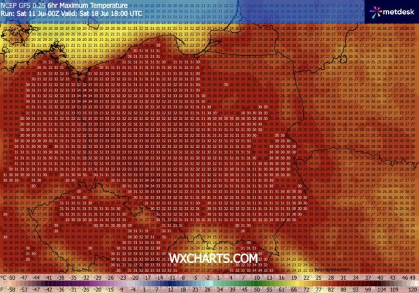 Źródło Danych - WXCHARTS.COM 
